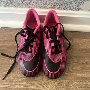 Nike Black and Pink cleats